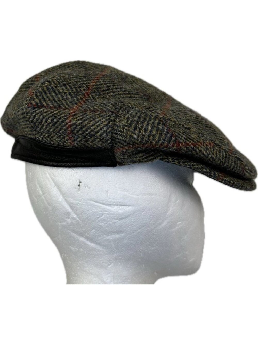 Harris Tweed 100% Wool Flat Cap Newsboy Made in Scotland Vintage Style 57 M